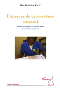 L'épreuve du commentaire composé_cover