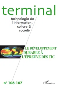 Le développement durable à l'épreuve des TIC_cover