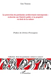 La protection du patrimoine architectural contemporain_cover