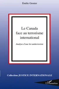 Le Canada face au terrorisme international_cover