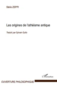 Les origines de l'athéisme antique_cover