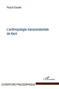 L'anthropologie transcendantale de Kant_cover