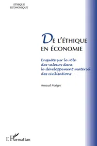 De l'éthique en économie_cover