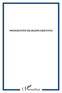 Modernités Shakespeariennes_cover