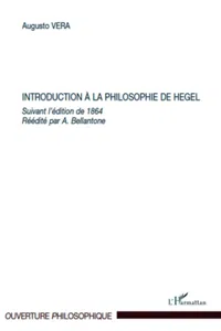 Introduction à la philosophie de Hegel_cover