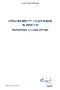 Commentaire et dissertation en histoire_cover