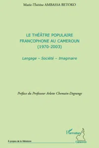 Le théâtre populaire francophone au Cameroun_cover