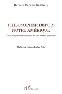 Philosopher depuis notre Amérique_cover