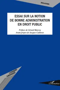 Essai sur la notion de bonne administration en droit public_cover