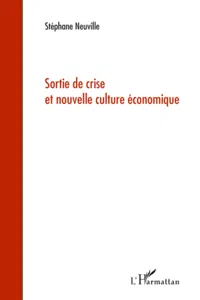 Sortie de crise et nouvelle culture économique_cover