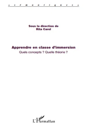 Apprendre en classe d'immersion