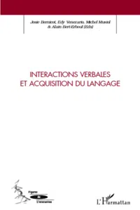 Interactions verbales et acquisition du langage_cover