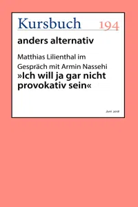 "Ich will ja gar nicht provokativ sein"_cover