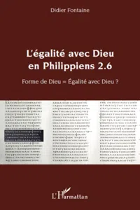 L'égalité avec Dieu en Philippiens 2.6_cover