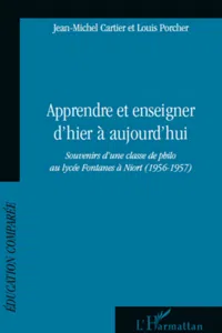 Apprendre et enseigner d'hier à aujourd'hui_cover