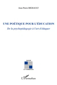 Une poétique pour l'éducation_cover