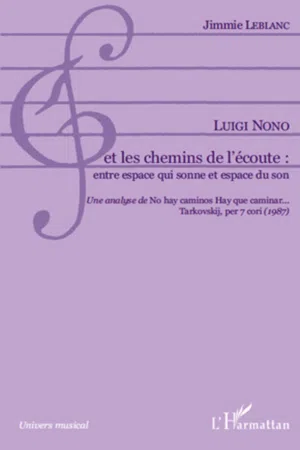 Luigi Nono et les chemins de l'écoute: entre espace qui sonne et espace du son