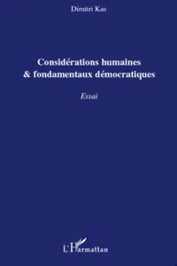 Considérations humaines et fondamentaux démocratiques_cover