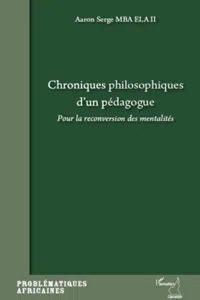 Chroniques philosophiques d'un pédagogue_cover