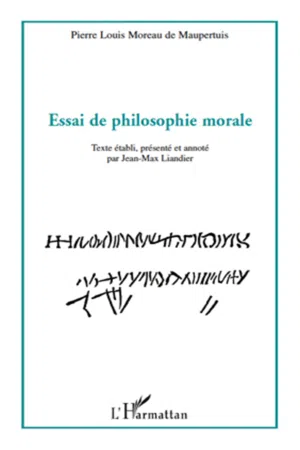 Essai de philosophie morale