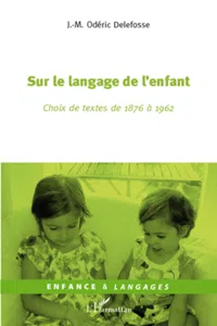 Sur le langage de l'enfant_cover