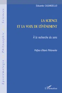 La science et la voix de l'événement_cover