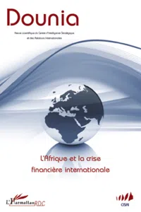 L'Afrique et la crise financière internationale_cover