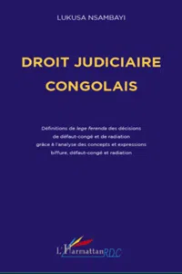 Droit judiciaire congolais_cover