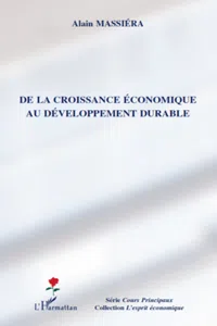 De la croissance économique au développement durable_cover