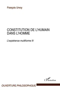 Constitution de l'humain dans l'homme_cover