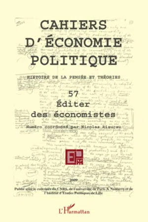 Editer des économistes