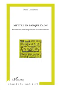 Mettre en banque l'ADN_cover