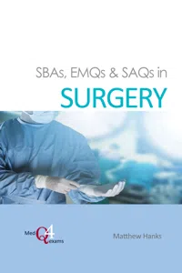 SBAs, EMQs & SAQs in SURGERY_cover