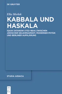 Kabbala und Haskala_cover