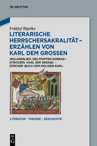 Literarische Herrschersakralität – Erzählen von Karl dem Großen_cover