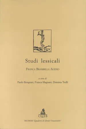 Studi lessicali