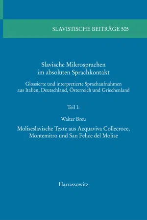 Slavische Mikrosprachen im absoluten Sprachkontakt