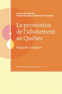 La promotion de l'allaitement au Québec_cover