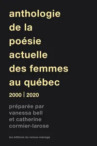 Anthologie de la poésie actuelle des femmes au Québec_cover