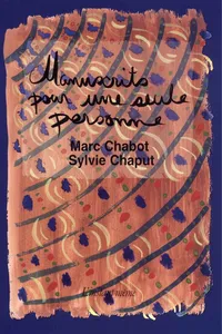 Manuscrits pour une seule personne_cover