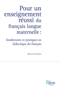 Pour un enseignement réussi du français langue maternelle_cover