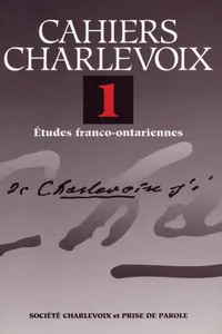 Cahiers Charlevoix 1_cover