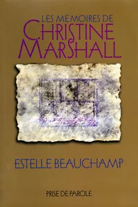 Les Mémoires de Christine Marshall_cover