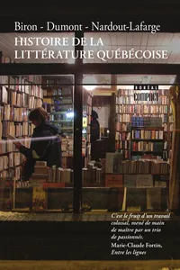 Histoire de la littérature québécoise_cover