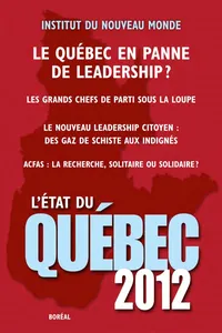 L'État du Québec 2012_cover