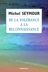 De la tolérance à la reconnaissance_cover