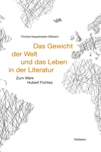 Das Gewicht der Welt und das Leben in der Literatur_cover