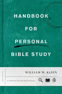 Handbook for Personal Bible Study Second Edition_cover