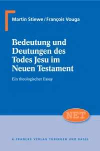 Bedeutung und Deutung des Todes Jesu im Neuen Testament_cover