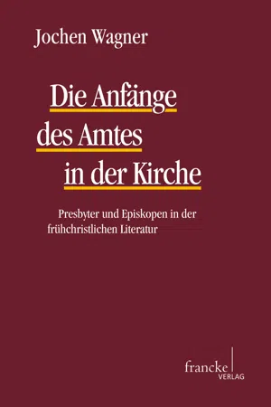 Die Anfänge des Amtes in der Kirche